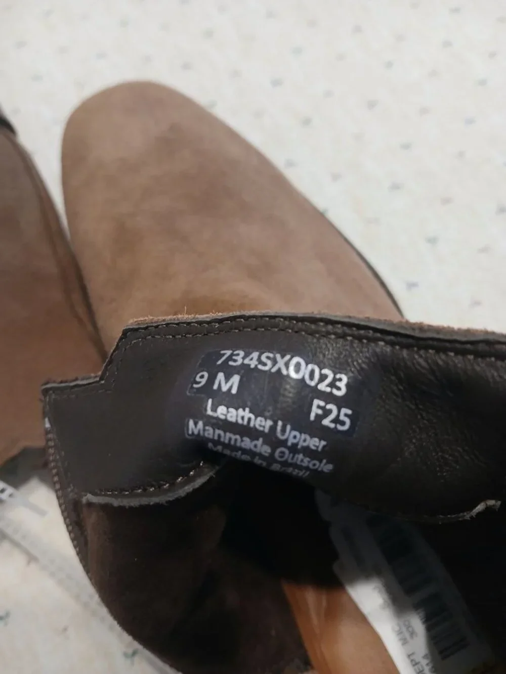 Section X Steven Men’s Brown Suede Chelsea Boots Size 9 M New Without Box